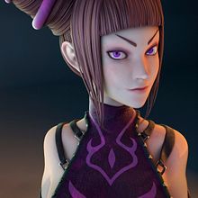 Juri Street Fighter. 3D, e Modelagem 3D projeto de Meritxell Aznar Carmona - 24.03.2019