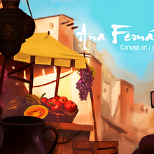 Concept Art: Alesund. Un proyecto de 3D, Concept Art, Ilustración tradicional e Ilustración digital de Ana Fernández - 16.10.2018