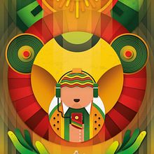 International Reggae Poster Contest 2020. Art Direction, Design, Poster Design, and Vector Illustration project by Luis Daniel Pérez Molina - 05.10.2020