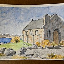 My project in Architectural Sketching with Watercolor and Ink course. Watercolor Painting project by Yvette Peevy - 05.16.2020