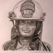 Bombero  . Desen, Desen în creion, Desen de portret și Desen realist de Juan Triana - 05.16.2020