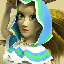 Basket Girl, 3D Character Development. 3D, 3D Animation, and 3D Character Design project by Jorge Moreno - 05.17.2020