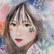 Illustrated portrait in watercolor . Traditional illustration, and Watercolor Painting project by sheryl_jyh - 05.17.2020