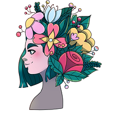 Mi Proyecto del curso: Retrato ilustrado con elementos botánicos. Un proyecto de Dibujo digital e Ilustración botánica de Mirella Castelletto - 17.05.2020