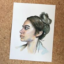 Mi Proyecto del curso: Cuaderno de retratos en acuarela. Un proyecto de Dibujo de Retrato, Pintura, Pintura a la acuarela y Sketchbook de Fernanda Sánchez - 17.05.2020