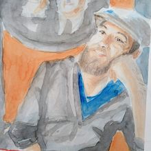 Mi Proyecto del curso: Retrato artístico en acuarela . % Tony Tortosa tarafından hazırlanan  projesi - 05.17.2020