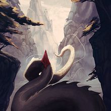 The dragon path. Mi proyecto del curso: Concept Art: introducción al diseño de escenarios. Projekt z dziedziny Concept art, Ilustracja c i frowa użytkownika Laura Rodríguez - 21.05.2020