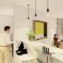 Interiorismo para café-restaurante Indico. Un projet de Architecture d'intérieur de Daniel Asín - 17.05.2020