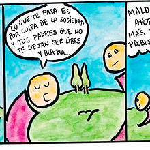 Viñeta Nº1. Comic, Creativit, Drawing, and Traditional illustration project by Pablo Aravena - 05.17.2020