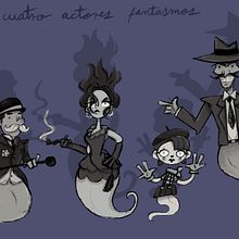 Los cuatro actores fantasmales . Character Design project by lau_nui_02 - 05.18.2020