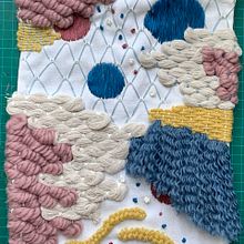 My project in Embroidered Tapestry Creation course. Embroider project by Diana Kondratova - 05.18.2020