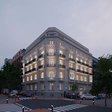Office in Ruiz de Alarcón 5. 3D, Architecture, Digital Architecture, Interior Architecture, Decoration, and 3D Design project by Suav - 05.18.2020