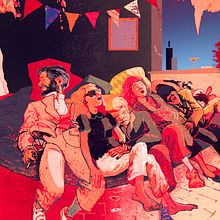 AFTER PARTY. Traditional illustration project by Marina COCHET - 04.03.2020