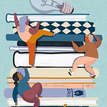 Editorial illustrations: Läraren. Editorial Design, and Traditional illustration project by Emma Hanquist - 05.18.2020