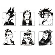 #SIXFANARTS. Fine Arts, Drawing, Portrait Drawing, Design, Tattoo Design, Digital Design, and Traditional illustration project by Abel Cao - 05.18.2020