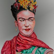 Frida. Watercolor Painting project by Zaida Olvera - 05.18.2020