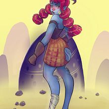 Challenge draw this in your style. Character Design, and Traditional illustration project by Rebeca Castillo - 05.18.2020