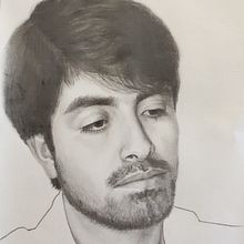Retrato a lápiz de Raúl. Projekt z dziedziny R, sunek ołówkiem, Portret,  R, sunek art, st, czn, R, sunek realist i czn użytkownika Luz de María Felices Lizarbe - 21.03.2020