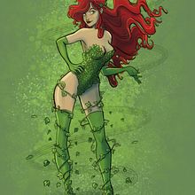 Poison ivy. Character Design, and Traditional illustration project by Rebeca Castillo - 05.18.2020