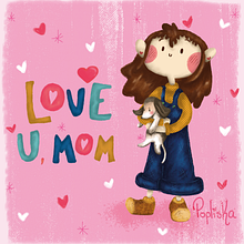 Mothers day . Ilustrasi Anak-Anak proyek oleh Valeria Sánchez García - 05.18.2020