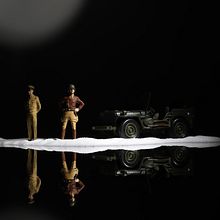 Militares en salar. Photograph project by Mateo Borrero - 05.18.2020