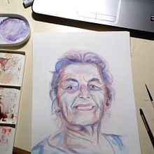 Mi Proyecto del curso: Retrato artístico en acuarela. Watercolor Painting project by Francisco Andaur Suárez - 05.18.2020
