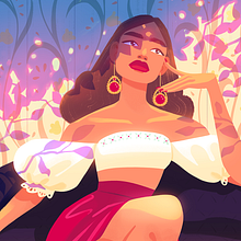 Under the Apple Tree. Character Design, Digital Illustration, and Traditional illustration project by Joana Neves - 06.03.2019