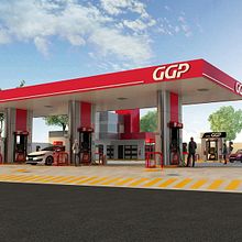 Visualización de una gasolinera . Un proyecto de 3D de Gizeh Arrecillas - 18.05.2020