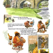 The Howling of the Tinker. Ilustração tradicional, e Pintura em aquarela projeto de Ale Mercado - 06.10.2020