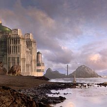 Industry City. Un proyecto de Arquitectura, Concept Art, Ilustración arquitectónica y Pintura digital de Christian Fabián Martínez - 19.05.2019