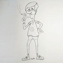El joven fumador. Un progetto di Disegno di gave_draw - 19.05.2020