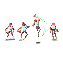 Mi Proyecto del curso: Introducción a la animación tradicional con Photoshop. Animation, Character Design, and Traditional illustration project by Daniel Fortiz - 05.30.2020