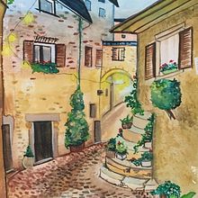 My project in Urban Landscapes in Watercolor course Ein Projekt aus dem Bereich Aquarellmalerei von ahysah - 20.05.2020