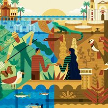 Jornadas sobre la Sequía. Un proyecto de Br, ing e Identidad, Diseño de carteles, Diseño gráfico e Ilustración tradicional de Rebombo estudio - 20.05.2020