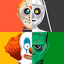 Instagram Halloween Game. Un proyecto de Concept Art, Creatividad, Ilustración tradicional, Publicidad y Diseño de videojuegos de Amparo Madera Albors - 20.05.2020