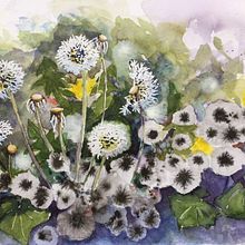 My project in Modern Watercolor Techniques course. Painting, and Watercolor Painting project by Elaine Hill - 06.04.2020