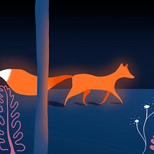 Digital Illustration - Foxy. Digital Drawing, and Traditional illustration project by Marta Rodríguez - 05.20.2020