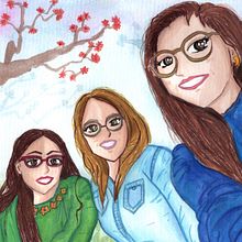 AMIGAS-Mi Proyecto del curso: Ilustración en acuarela con influencia japonesa. Un progetto di Animazione di personaggi di Edith Tovar Asomreh - 20.05.2020