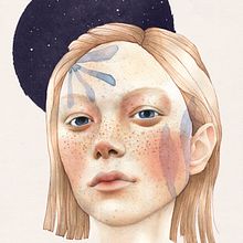 My second project in Illustrated Portrait in Watercolor course. Traditional illustration project by Rebecca Bechtold - 05.21.2020