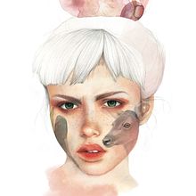 My project in Illustrated Portrait in Watercolor course. Traditional illustration, Digital Illustration, and Naturalistic Illustration project by Rebecca Bechtold - 05.21.2020