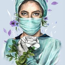 ¡Gracias!. Portrait Drawing, and Watercolor Painting project by Mary Orsini - 05.21.2020