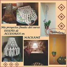Diseño de accesorios en macramé. . Macramé project by GABRIELA BALLARINO - 05.22.2020