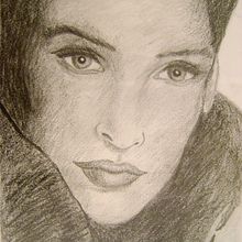 MUJER GRAFITO . Desen în creion și Desen de portret de Ninfa Montes - 05.22.2020