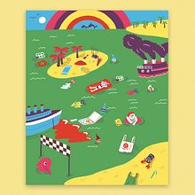 Revista Kiwi. Traditional illustration, and Children's Illustration project by Bàrbara Alca - 05.22.2020
