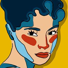 Retrato abstracto. Een project van Traditionele illustratie y Digitale illustratie van Maria Aracil Lopez - 22.05.2020