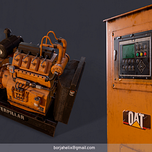 Mi Proyecto del curso: Diesel Generator . 3D, Game Development, and Video Games project by Borja - 05.22.2020