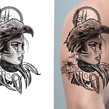 My project in Digital Design and Illustration of Tattoos with Procreate course. Traditional illustration project by Alvaro Martins - 05.22.2020