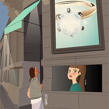 ILLUSTRATION OF SHOWCASE AT TIFFANY'S. Un progetto di Creatività e Illustrazione tradizionale di Marta Noguera-Homs - 22.05.2020