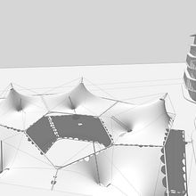 Estrutura Tênsil - Estudos Magalu. Architecture, and 3D Modeling project by Fábio Alberto Alzate Martinez - 05.22.2020