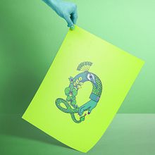 Illustrated letter Q. Projekt z dziedziny Trad, c i jna ilustracja użytkownika Monica Higgins - 22.05.2020